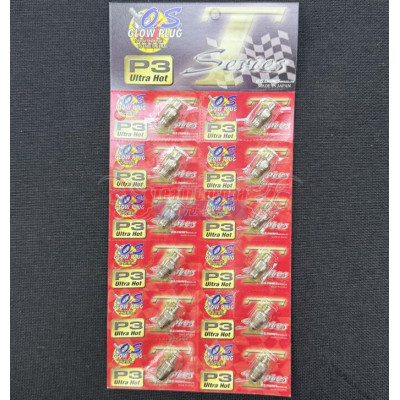 OS P3 Off-road Ultra Hot Glow Plug 12pcs package